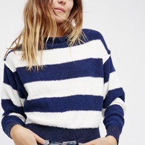 Stripped Free People sweater